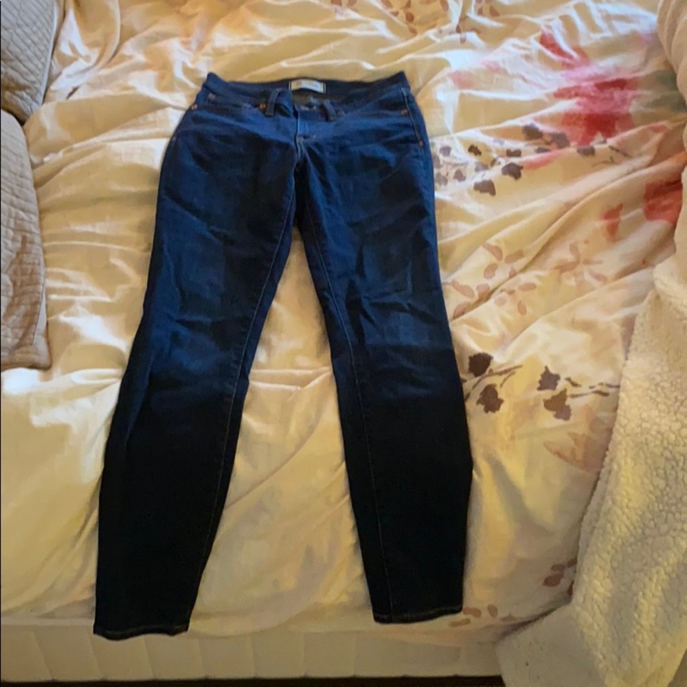 Madewell high-rise dark blue Skinny jean